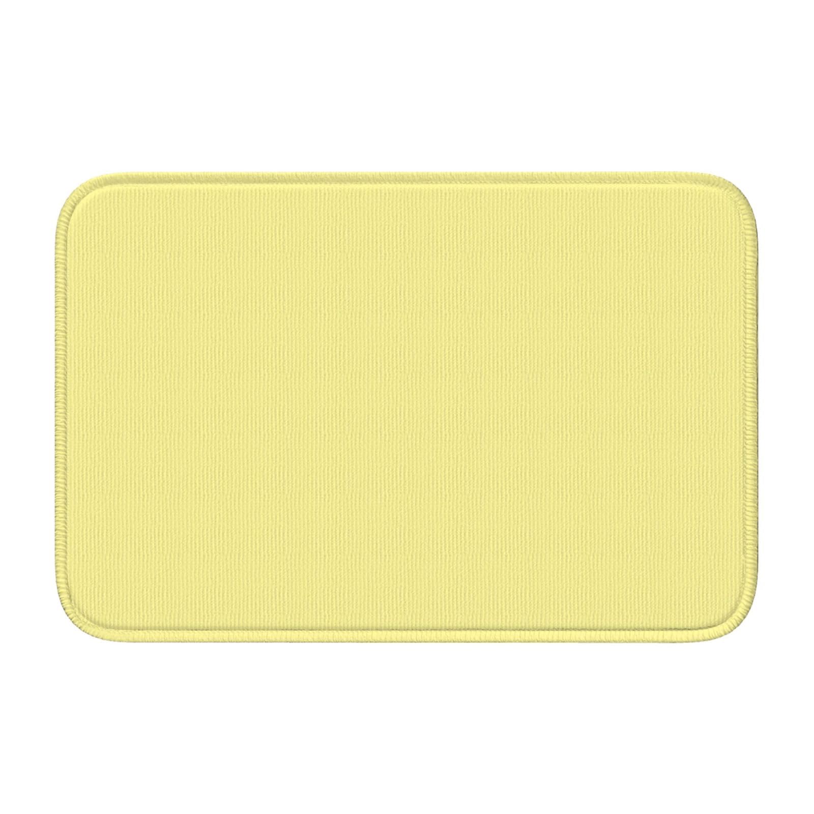Tapis de sol antidérapant 40x60 cm blanc jaunâtre lavable avec ourlet Lock Edge pour l'entrée