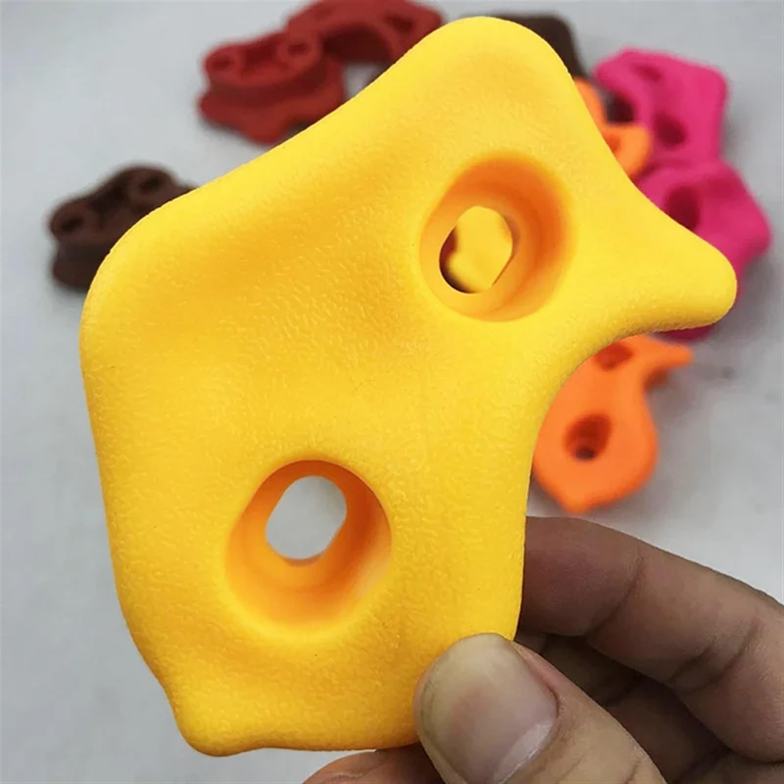 Puntos de Agarre para rocódromos. Muro de Escalada en Roca for Juegos, Pared Madera, Patio al Aire Libre, Juego for Soporte Marco(Colorful 10pcs No Screw)