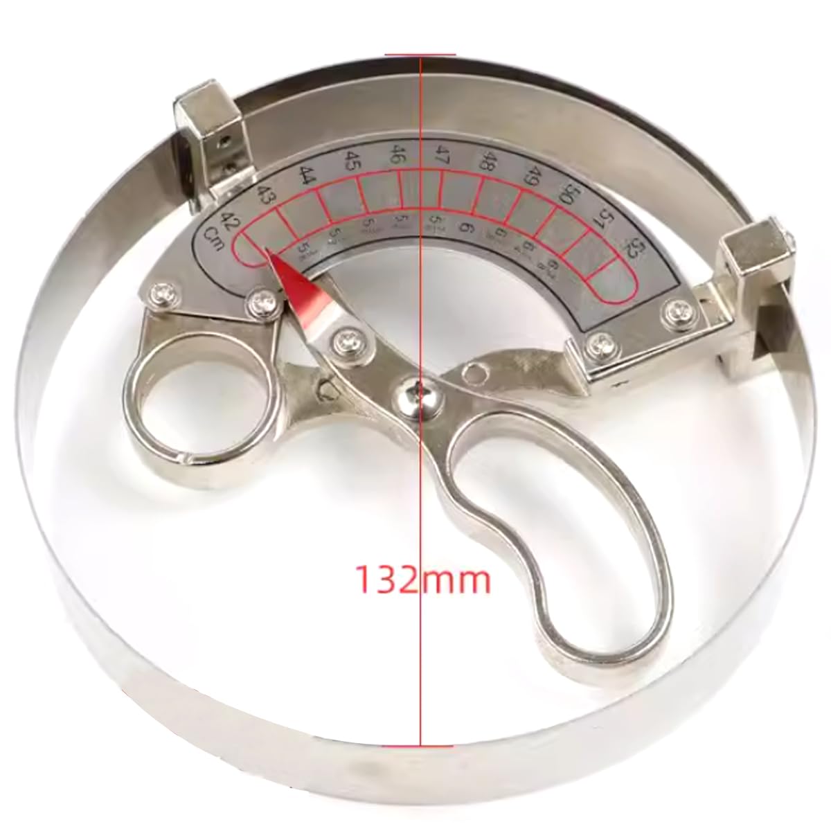 Scissor Type Compass Hat Size Measuring Tool Hat Ruler Cap Size Manual Mesuirng Tool (S 42-52cm)