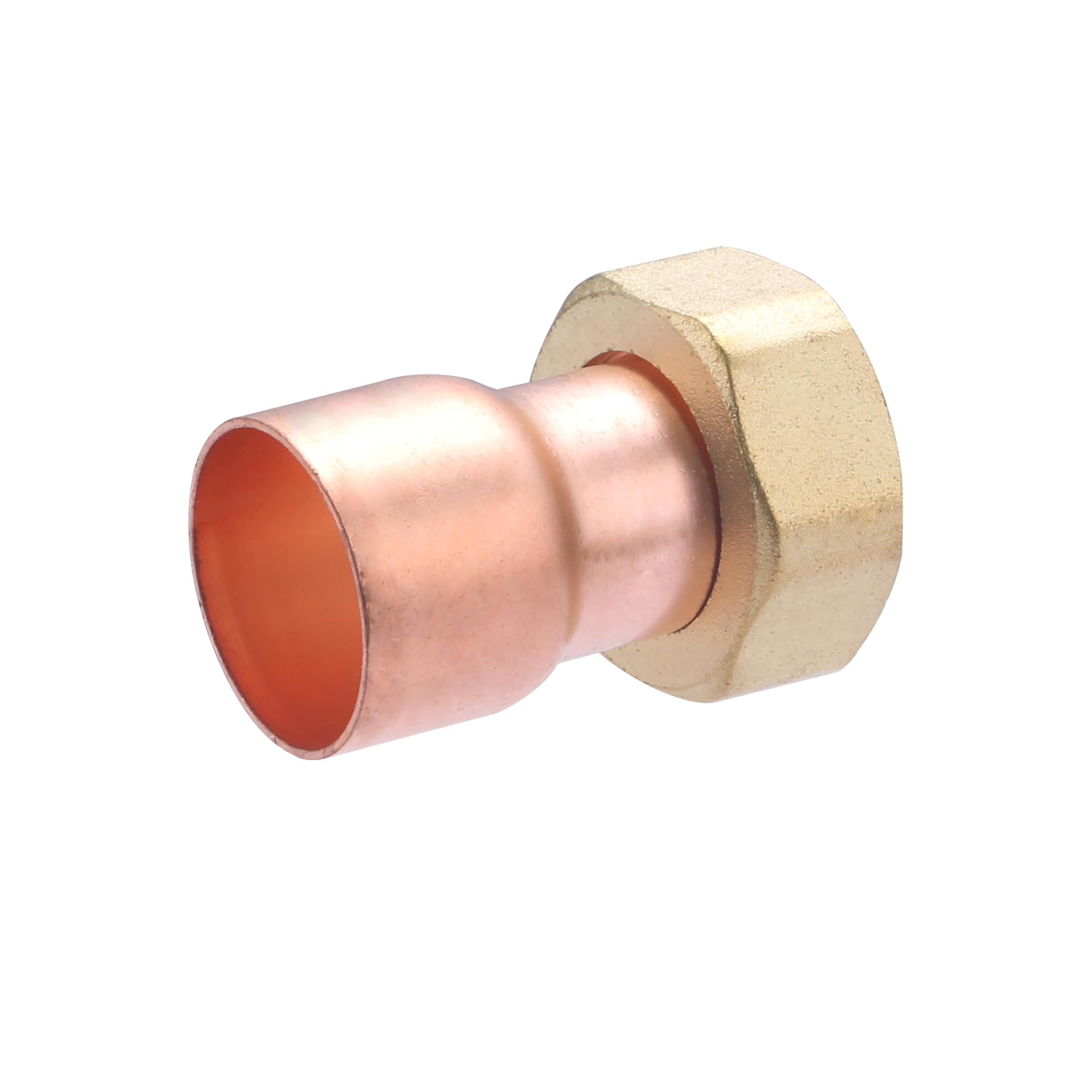 Racor recto de 2 piezas de cobre Ø28 con tuerca giratoria 1" | Conexión resistente y duradera | Ideal para fontanería, calefacción y agua potable | Instalación fácil y segura | QUICK PLOMBERIE