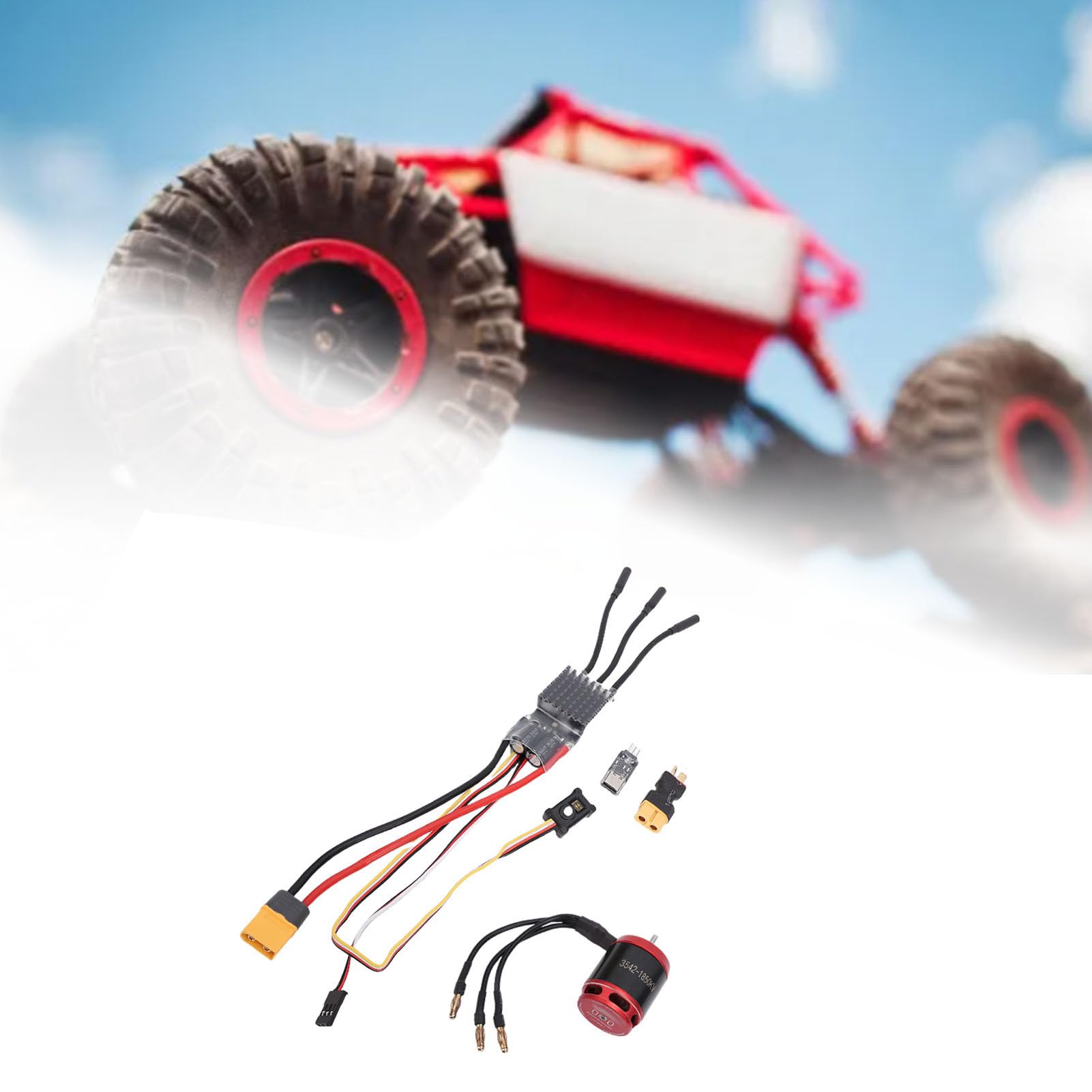 Sonew Zestaw Silnika Bezszczotkowego 1850KV i Regulatora do /10 RC