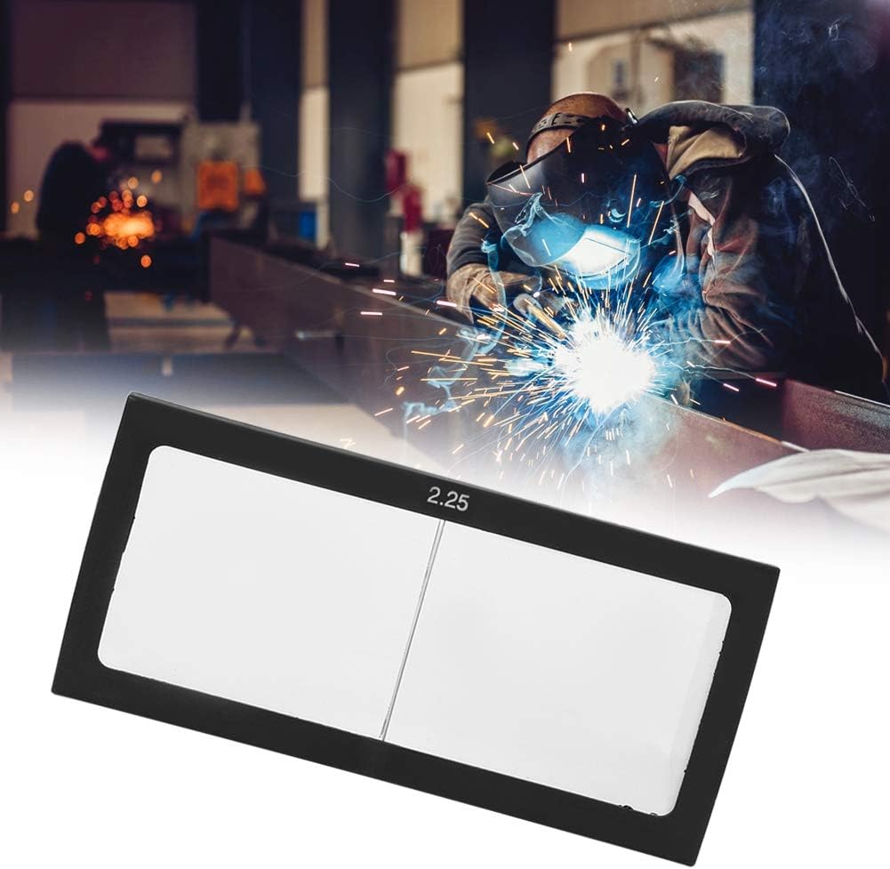 Welding Magnifying Lens, Welding Helmet Accessories Eye-Protecting Safety Glasses Lens , Welding Glasses Magnifier Lens for Arc Welding, Plasma Cutting, 0.75/1.25/1.75/2.25 Diopter Optional(2.25)