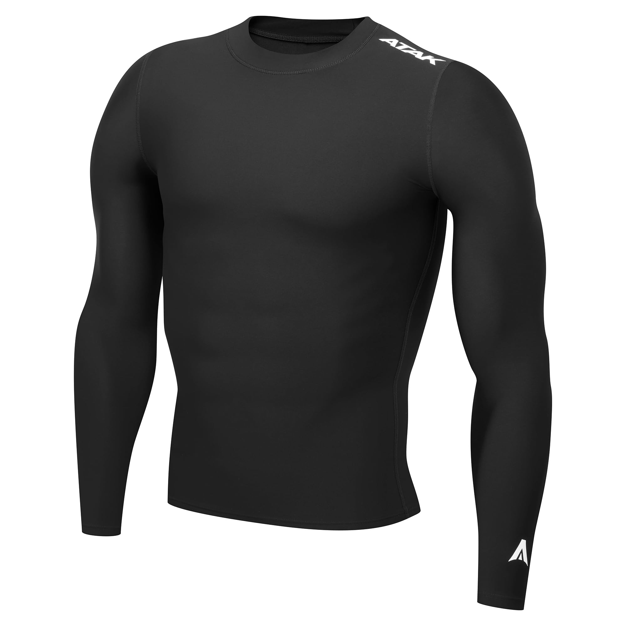 Atak Sports Men's Black Atak Compression Long Sleeve Top Senior in Size M, Sports Direct
