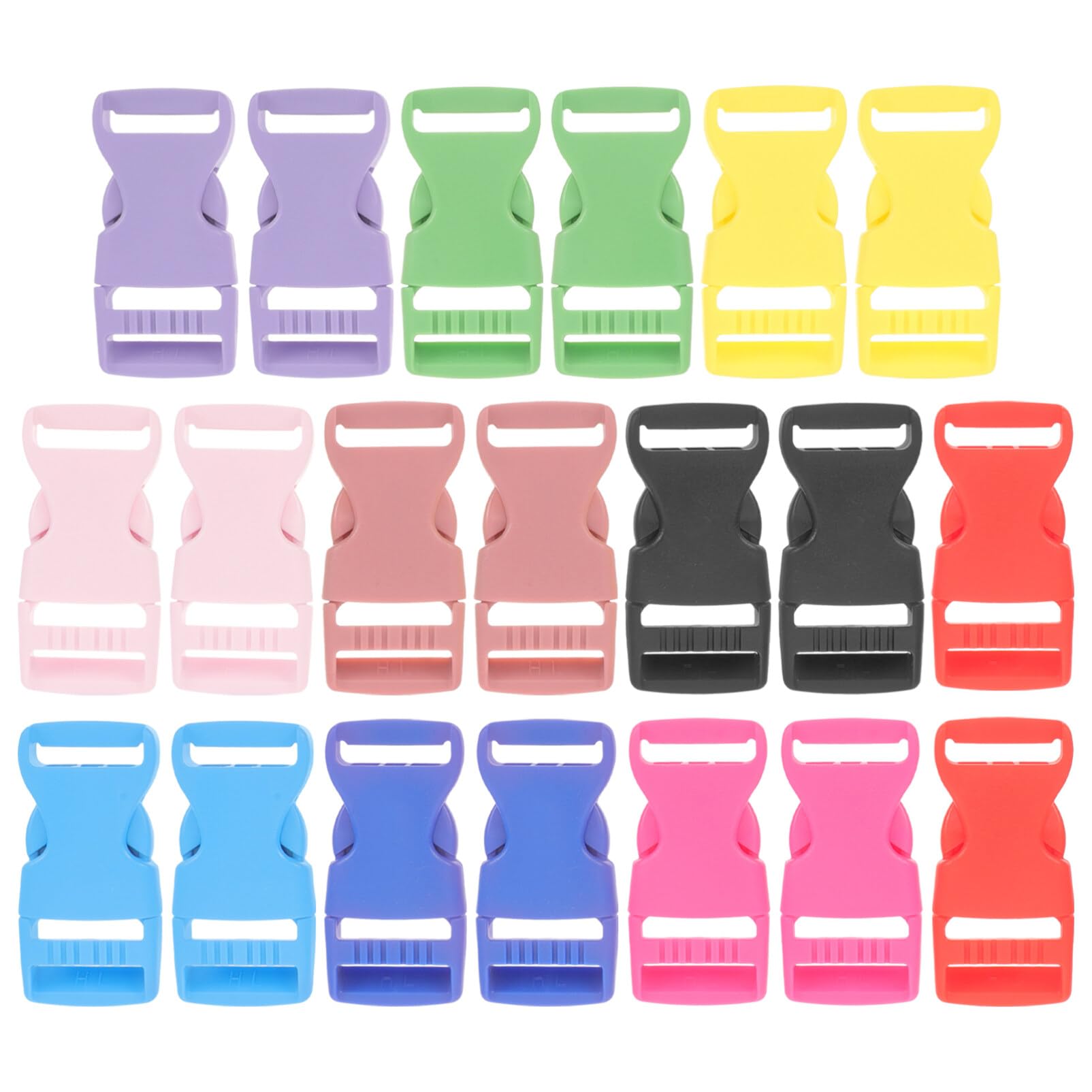 EXCEART 10paia Fibbia in Plastica Per Zaino Fibbie Sgancio Laterale Multifunzione Clip in Plastica Durevole e Affidabile Per Borse Attrezzature Sportive e Caschi Da Bicicletta