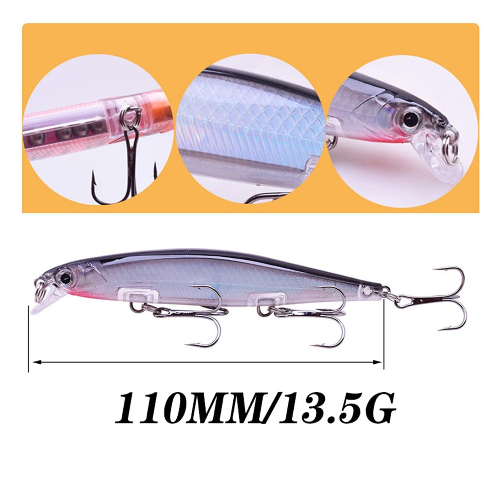 INEOUT Zestaw Przynęt Wędkarskich Minnow Tonąca Twarda Przynęta Huśtawka Crankbait Szalone Woblery Tackle Sztuczny Bioniczny Zestaw Przynęt Korbowych