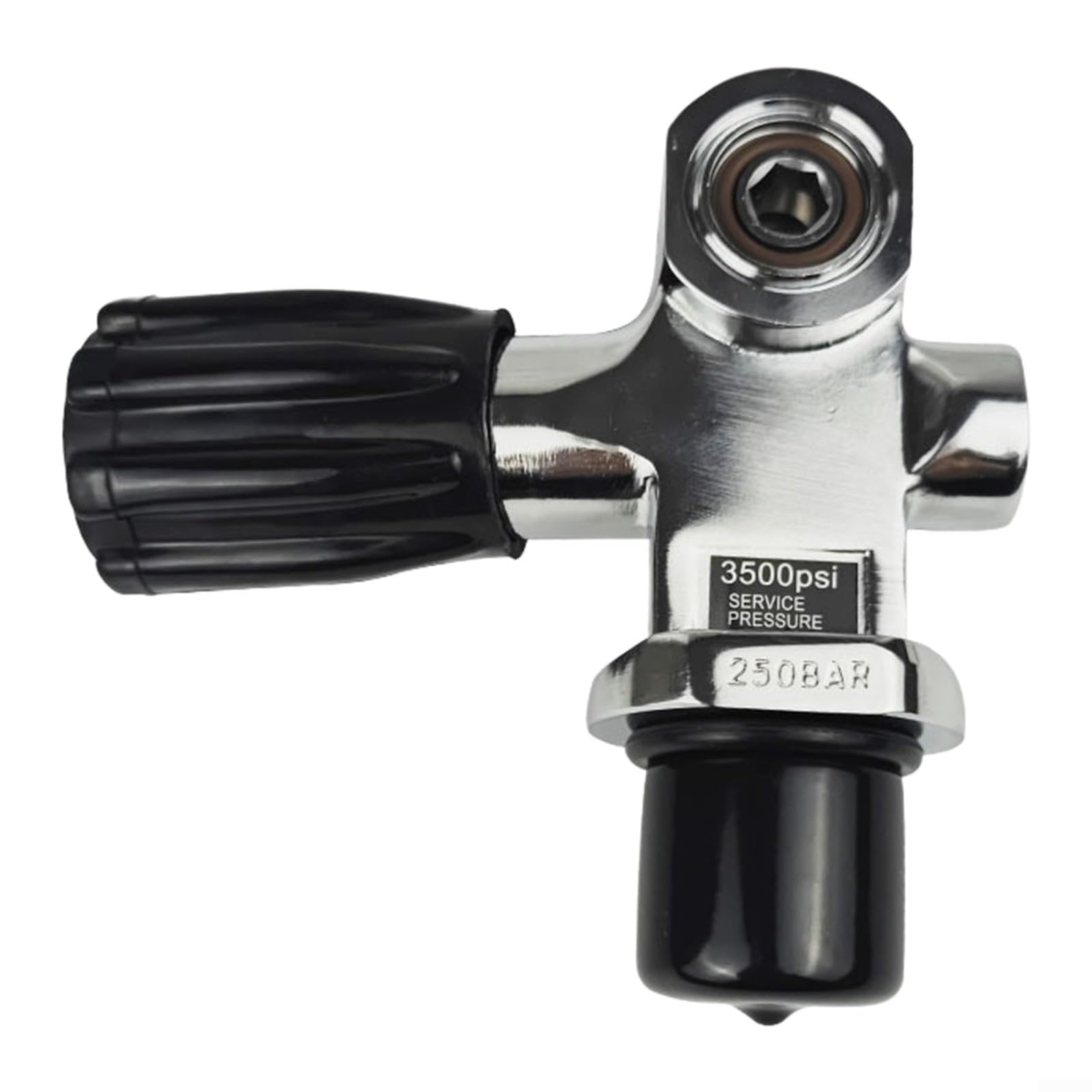 Válvula de cilindro de buceo de alta presión, 3500PSI DIN/YOKE G3/4 M18x1.5 aleación de aluminio para llenado de aire del tanque de buceo (M18* 1.5)