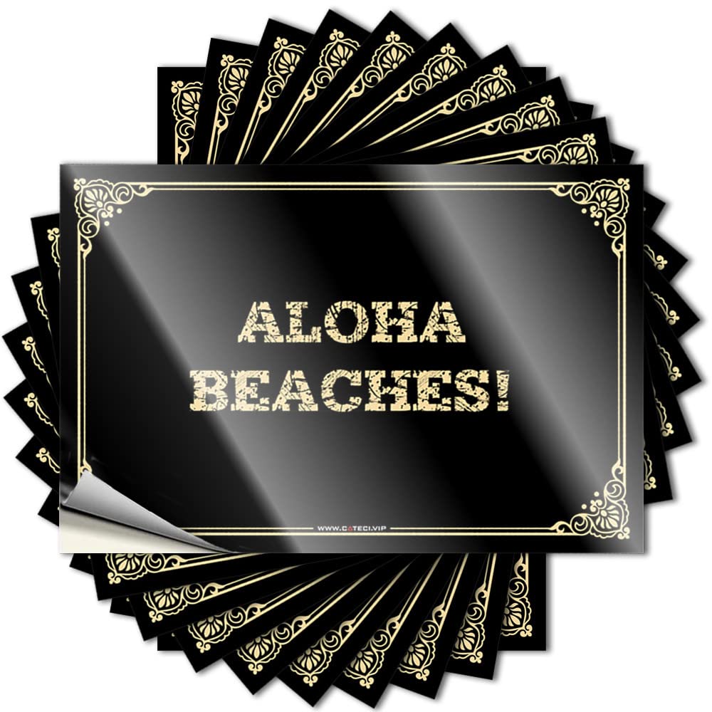 Fzfn Colour Cozy Tattoo, Stuff Helmet Aloha Beaches! | Funny Quote Quick Decals(8X12cm)