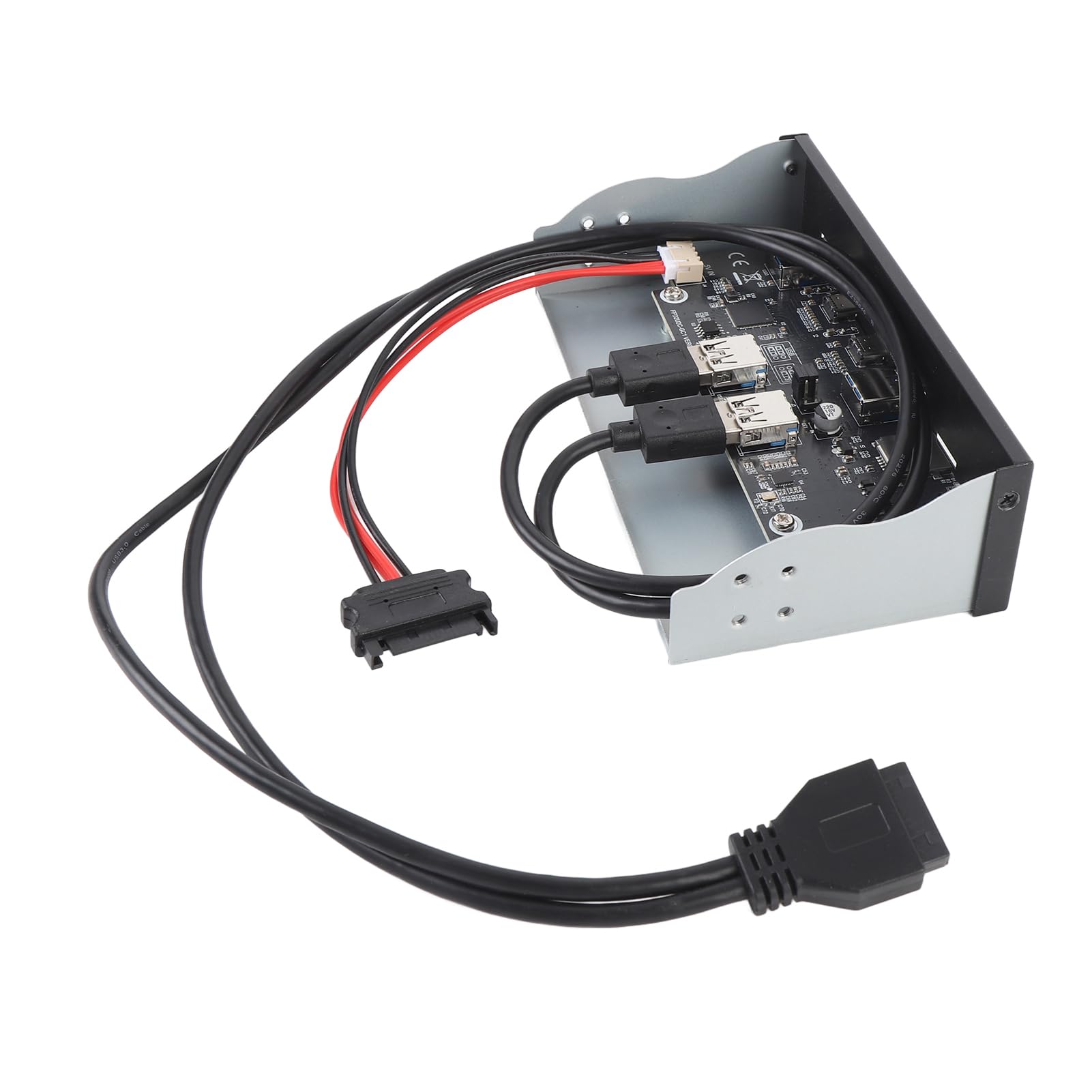 Hub USB C Interno da 19 Pin, 6 Porte USB 3.2 Gen 2x2 Pannello Frontale con 2 A e C, Lettore di Schede di Memoria e Jack, Trasferimento Dati A 5 Gbps, per Case di Computer PC Alloggiamento