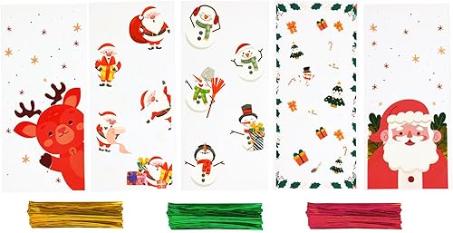 Miniatura 2 de Bolsas de celofán para Halloween, 120 bolsas de plástico transparente para Halloween, bolsas de caramelos, murciélagos, calabaza y araña, bolsas de