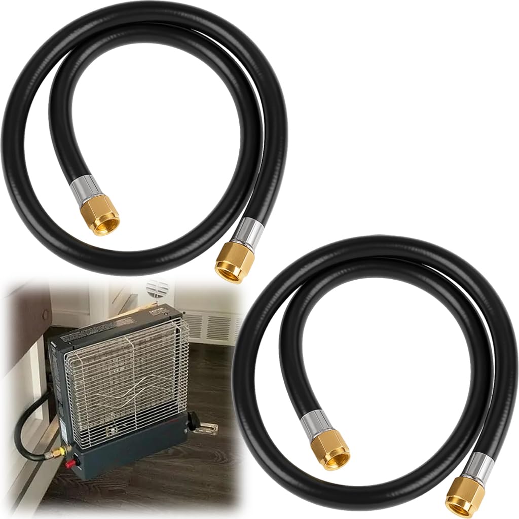 59913 RV Propane Hose Assembly 2 Pack, 3.28 Ft with 3/8" Female Flares