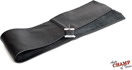 Miniatura 2 de Compatible con Dodge Ram 1500 2500 3500 2009-2012 - Funda de cuero para volante, color negro