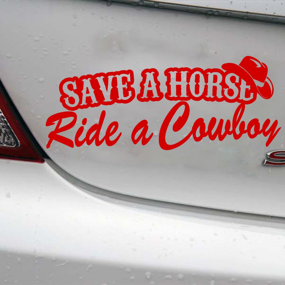 Doge Bumpersticker Save A Horse Ride A Cowboy Sticker Sheet-1656011439 -  Trendy Transfers Sarcastic Meme Stickers