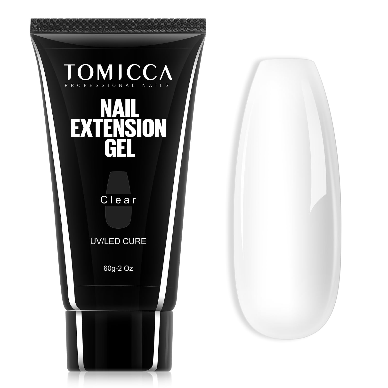 TOMICCA 長さだし ジェルネイル ポリジェル 60g UV/LEDライト対応 初心者用 (クリア)