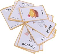 Vista 12 de SANTSUN Juego de tarjetas didácticas para niños, tarjetas didácticas de aprendizaje con imágenes y palabras, partes del cuerpo, perforadas con Body