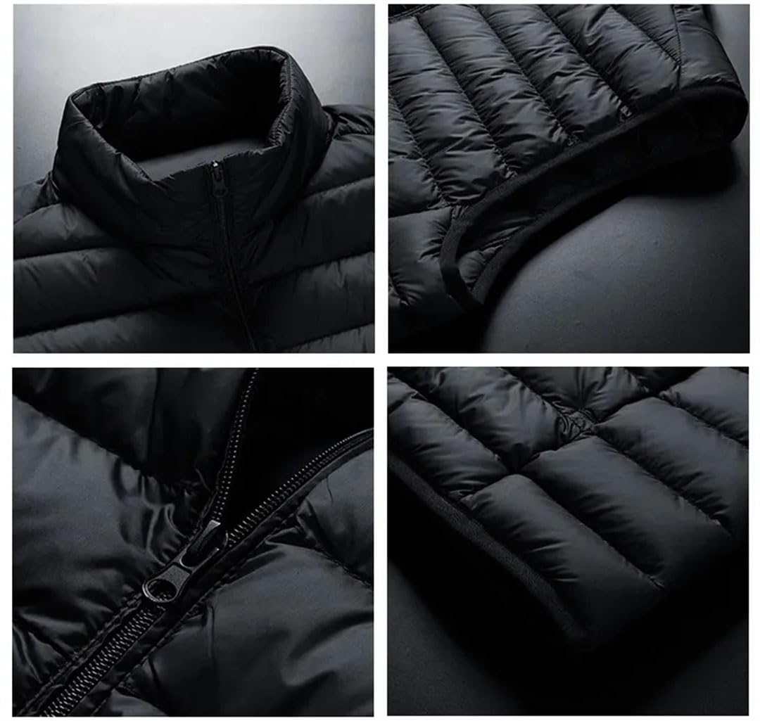 Vogrtcc Chaleco Casual De Plumón Para Hombre De Invierno Chalecos De Plumón Chaqueta Sin Mangas
