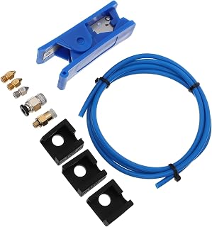 iplusmile 1 conjunto de acessórios para impressora 3D meias e bicos extras, acessórios pneumáticos, tubos de PTFE, impressora 3D, tubo de PTFE, acessórios para impressoras 3D, acessórios pneumáticos de gel de sílica alimentação