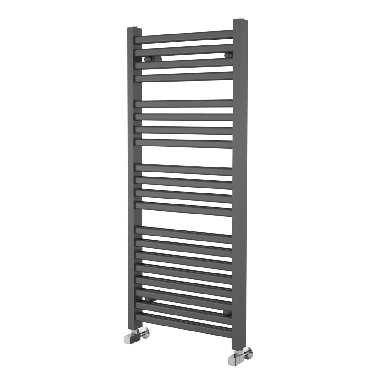 The Bath People 69275 Tango Wall Mounted Double Layer Heated Towel Ladder Rail Bathroom Radiator 1200 x 500 โ Anthracite