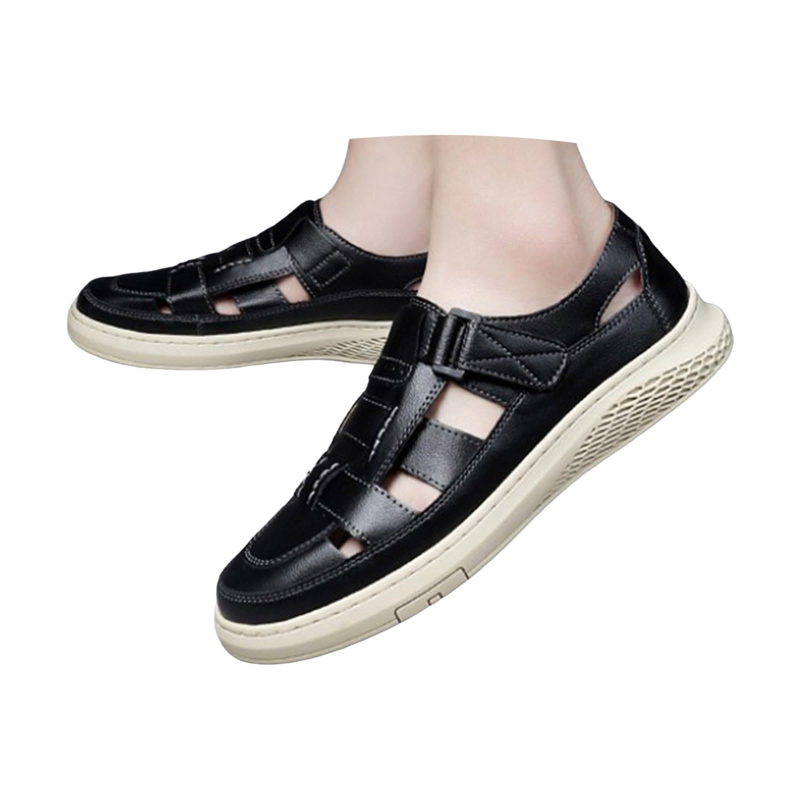 Scarpe basse ortopediche da uomo, casual, con plateau, scarpe estive, traspiranti, per il tempo libero, comode e leggere, sandali da trekking, per vacanze, spiaggia, scarpe estive