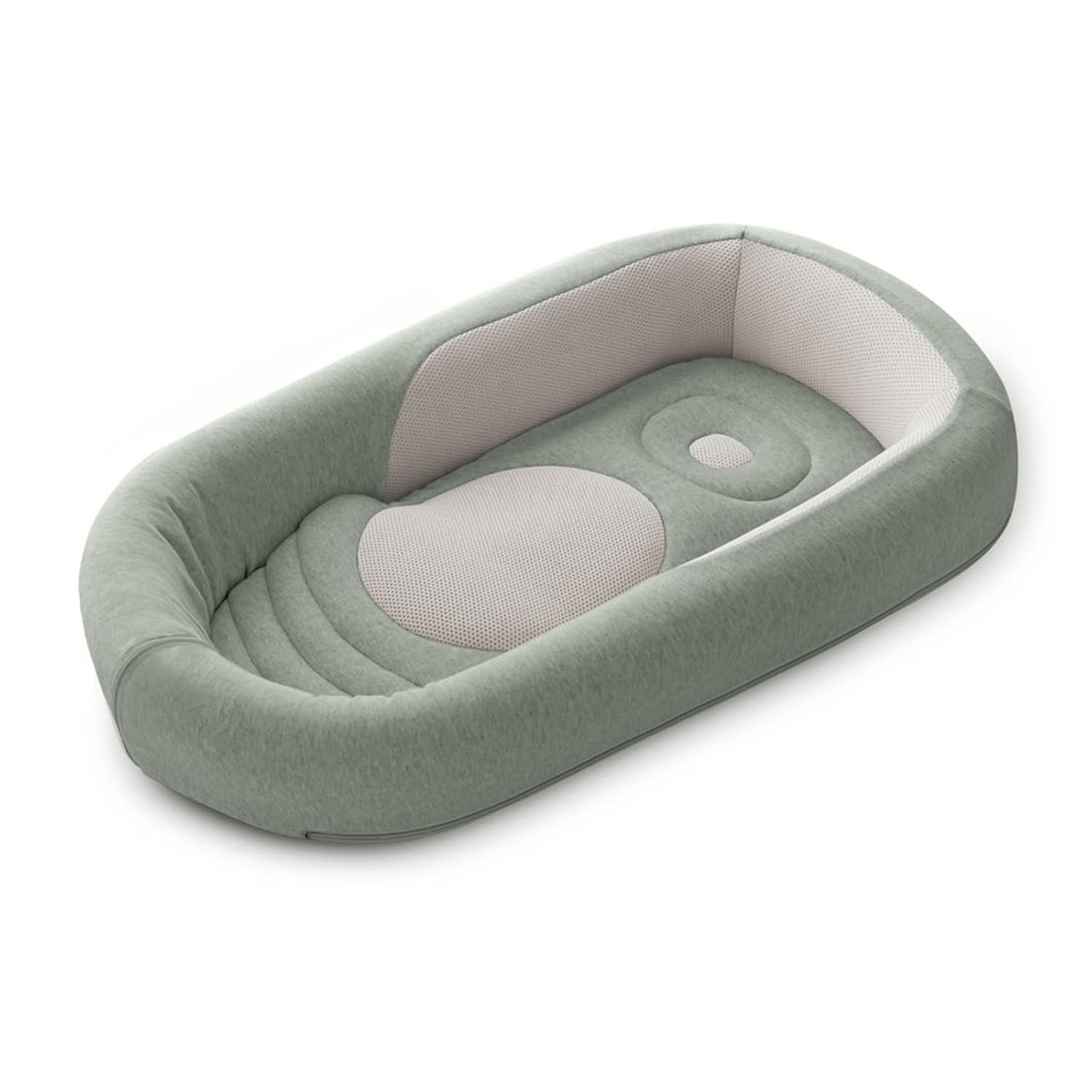 Inglesina Welcome Pod Baby Nest Ergonomico 0-8 Mesi, Riduttore Lettino Traspirante in Bambù e Cotone, Sfoderabile e Lavabile, Balance Green