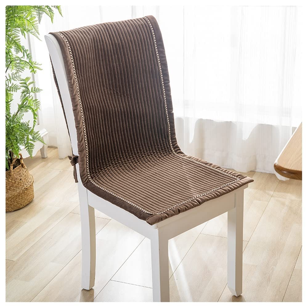 Housse de chaise coussin de siège antidérapant en velours pour le confort des aînés