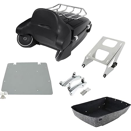 TCMT King Tour Pack Trunk Backrest Luggage Mount Rack Speakers Taillight Base Plate Docking Hardware Fit for Harley Tour Pak Touring CVO Road King Road Glide Street Glide Electra Glide 2014-2023