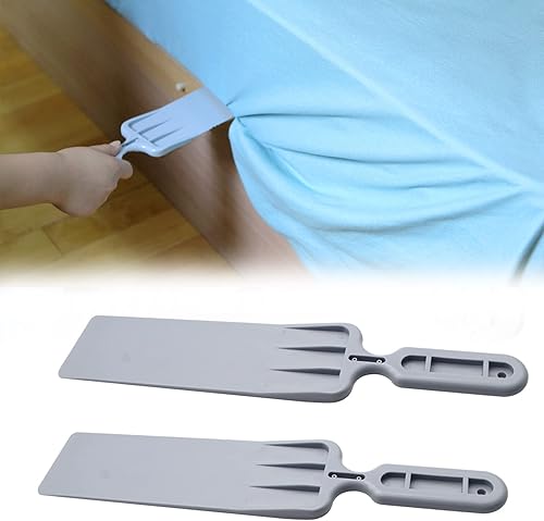 MQUPIN Herramienta de cama Tucker, paleta de plegado para cama que facilita el cambio de sábanas, elevadores de colchón para cambiar sábanas,