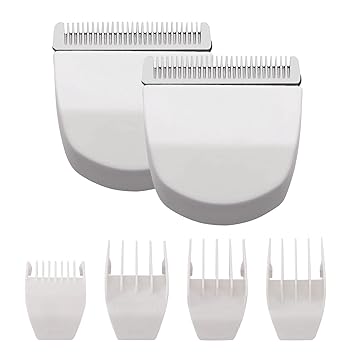 2 Pack Professional Peanut Clipper/Trimmer Snap On Replacement Blades #2068-300 - Compatible with Wahl Peanut Hair Clipper/Trimmer, White
