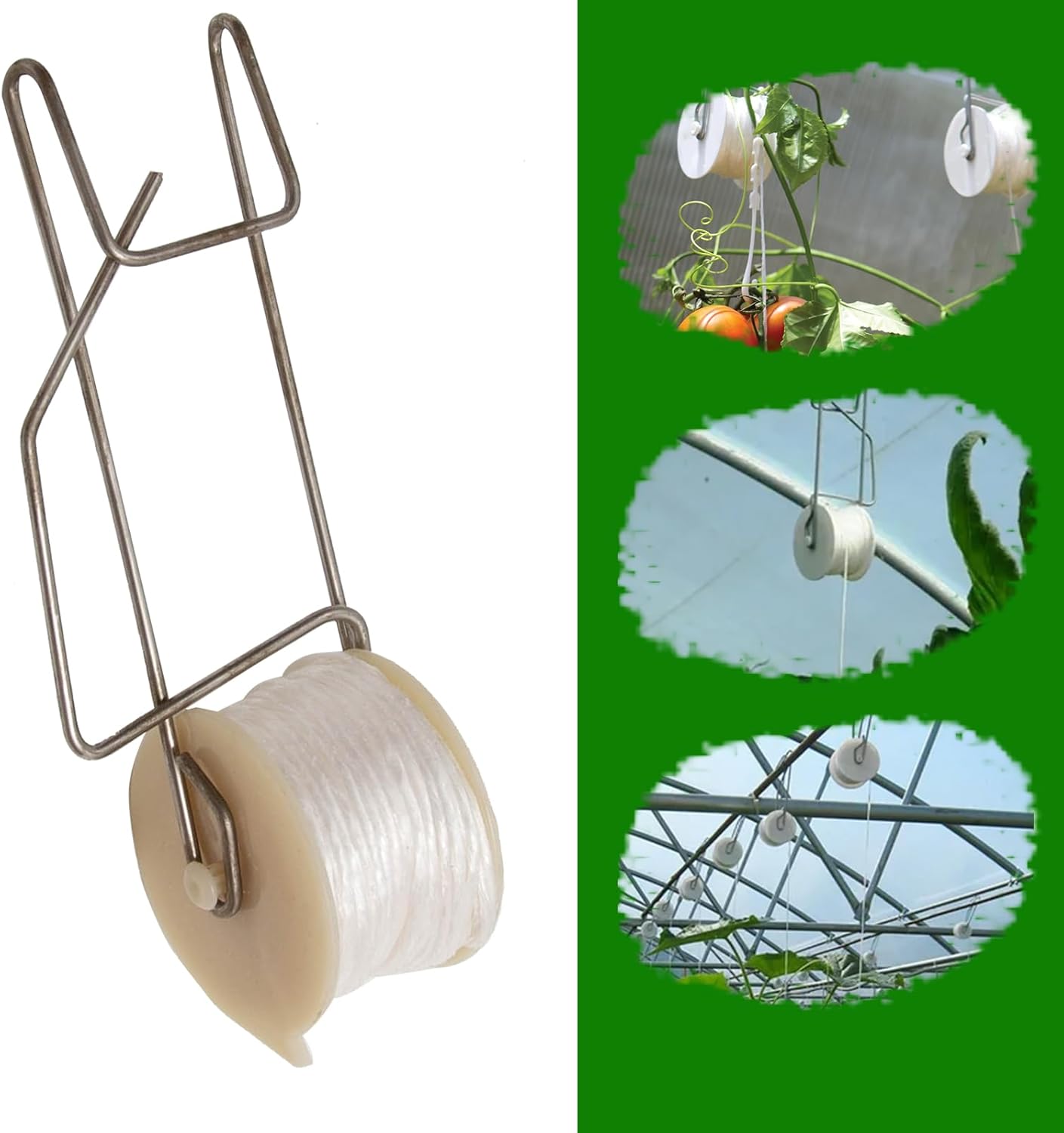 20pcs Plant Climbing Hooks Tomato Roller Hooks, Tomato Support Hooks Garden Hooks for Tomato Vine Flower Plant Twine Crop