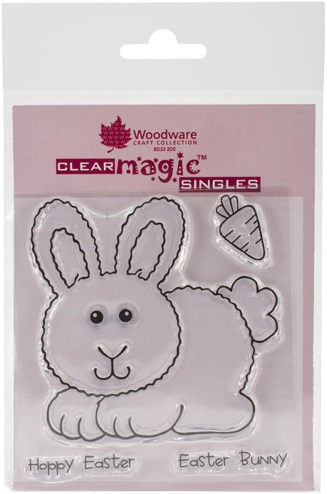 Woodware Craft Collection Woodware Clear Stamps x 3.5-inch, Hoppy Bunny