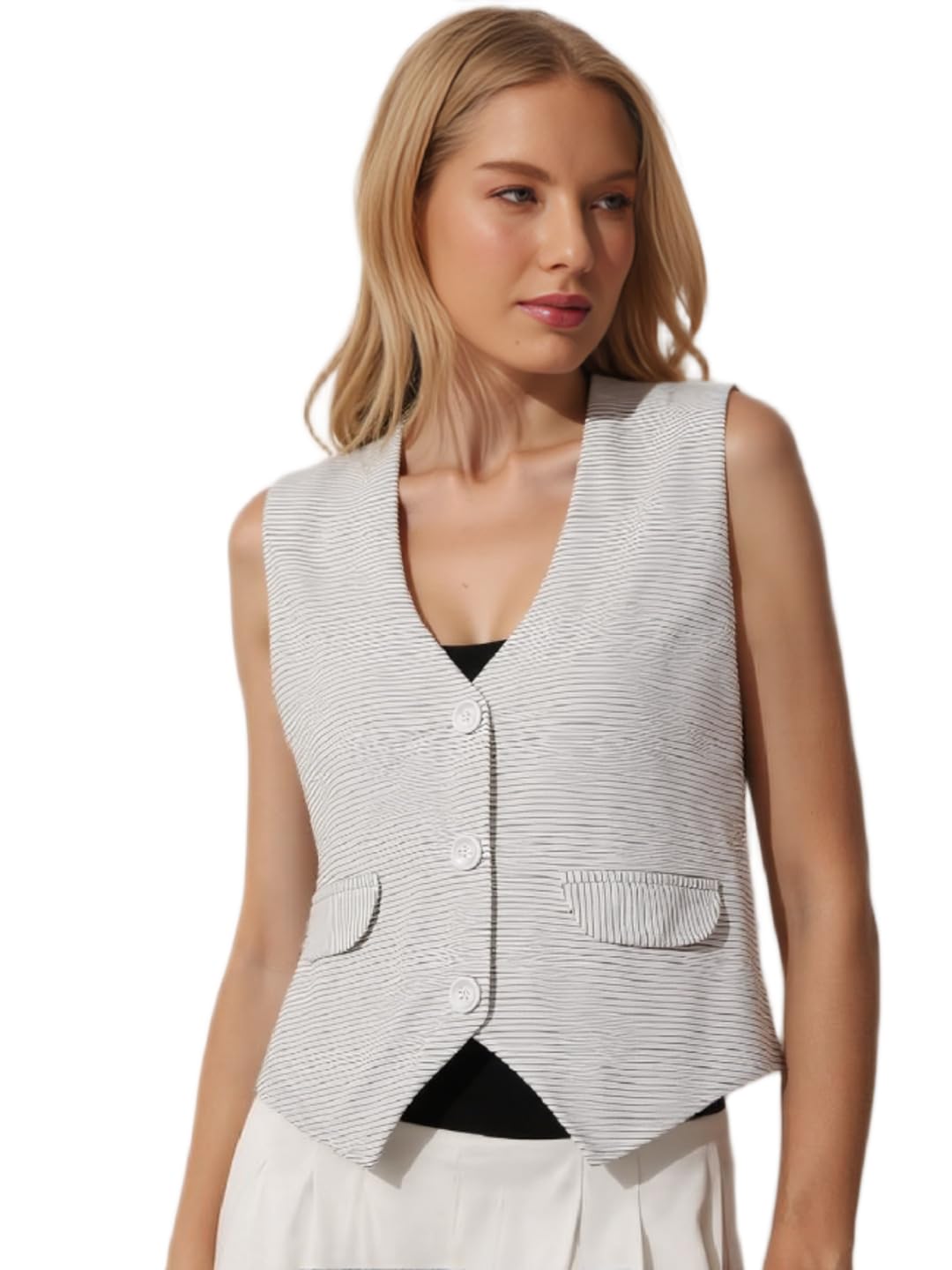 Striped WaistCoat,Formal WaistCoat,WiastCoat For Women 05.