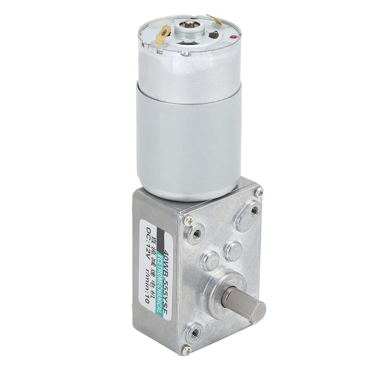 タービンギアモーター 大ねじり低速制御 小型 DC12V XD40WB-555YSF (10rpm/分)