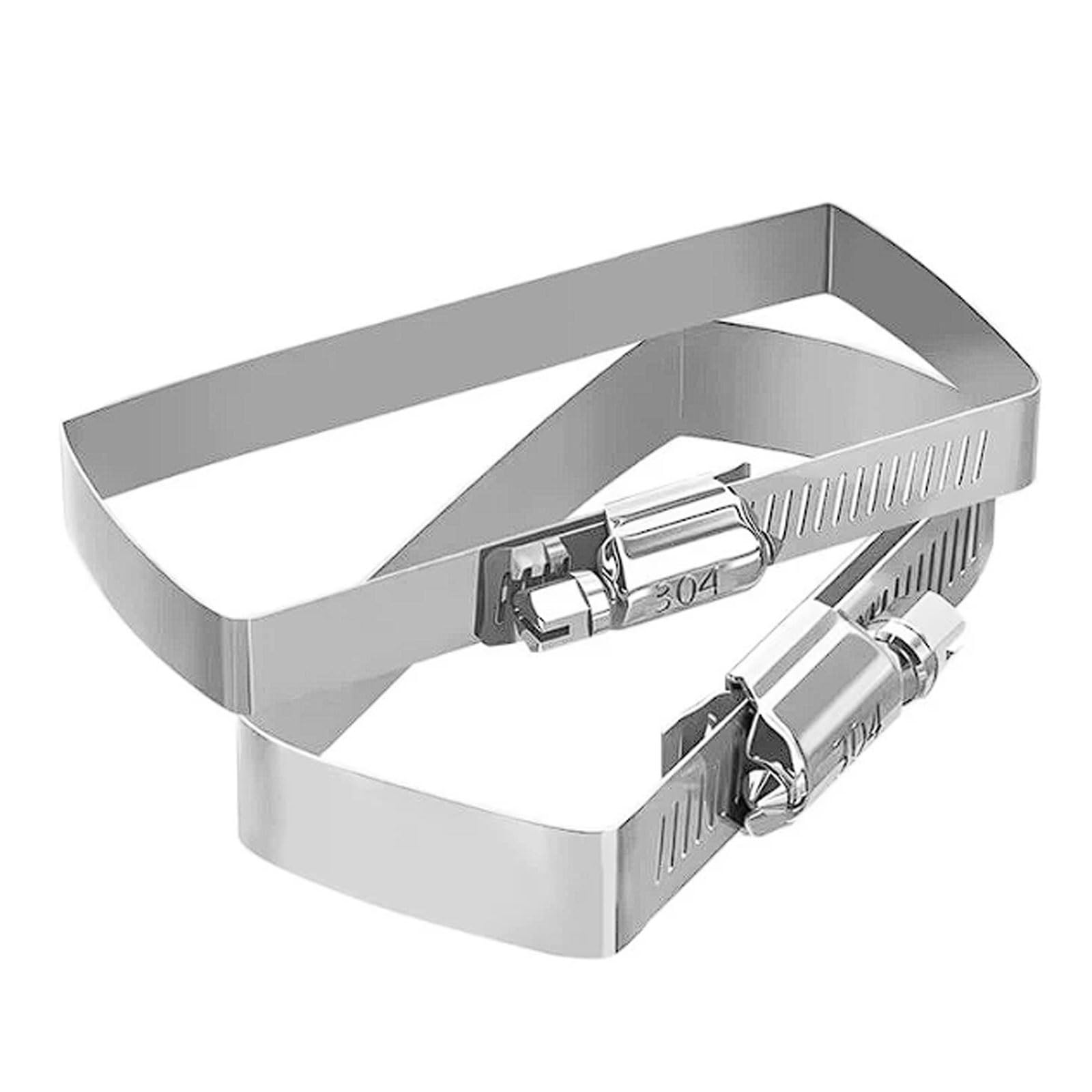 Esmen One Color 304 Stainless Steel Square Cable Tray Clamp 10 Pack Photovoltaic Conduit And Wire Tunnel Clip For Tubes(50 * 50)
