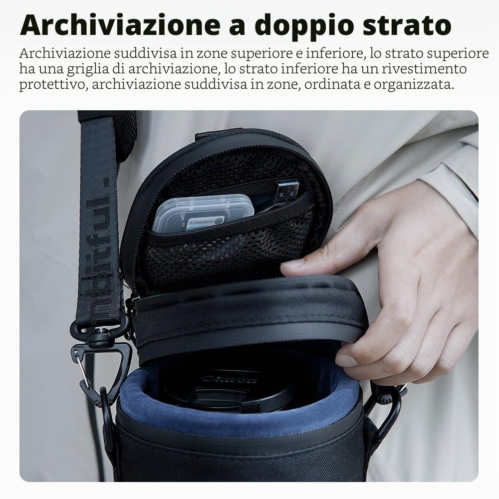 Ambitful Custodia Obiettivo Spessa, Impermeabile/Antipolvere/Antiurto per Sony Nikon Canon Fujifilm Tamron