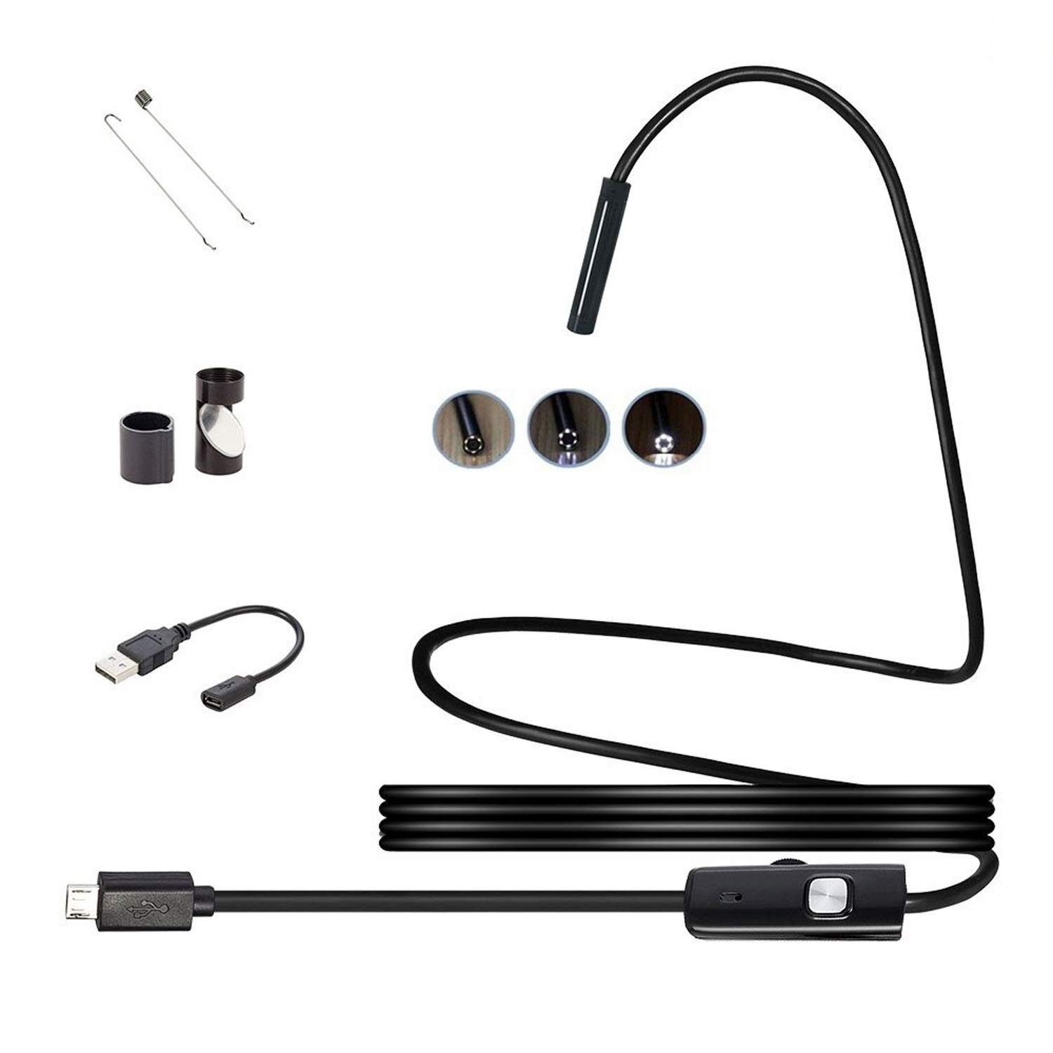 NXXTTNK 5.5mm/7mm Waterproof Mini Endoscope USB Wire Snake Tube Inspection Borescope Compatible with Android Smartphone PC (B0C5TKFZ1P) Amazon Price History, Amazon Price Tracker