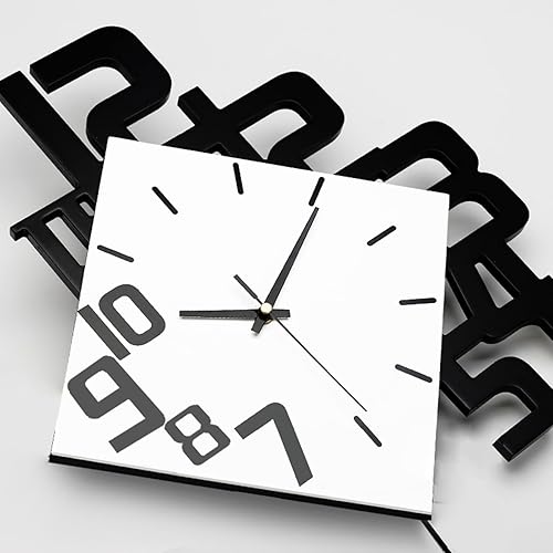 Miniatura 6 de Reloj de pared decorativo para decoración de sala de estar, relojes de pared grandes y modernos con péndulo, funciona con pilas, para dormitorio,
