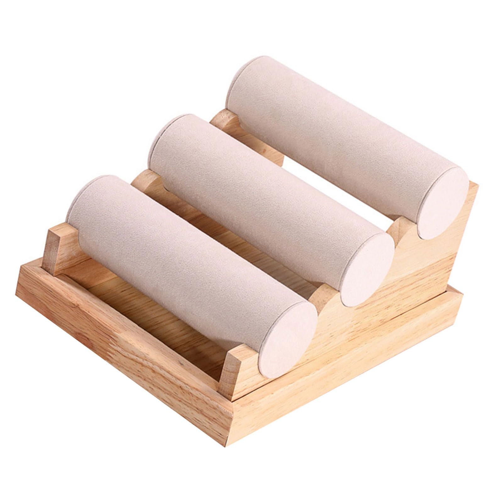Eleganter Schmuckständer aus Holz, 3 Etagen, Armbandhalter und für Heimdekoration, Accessoires und Sammlungen, stilvolles Holzdisplay zur Schmuckaufbewahrung