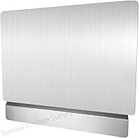 Vista 3 de Protector contra salpicaduras de freidora de acero inoxidable comercial - Universal (1)