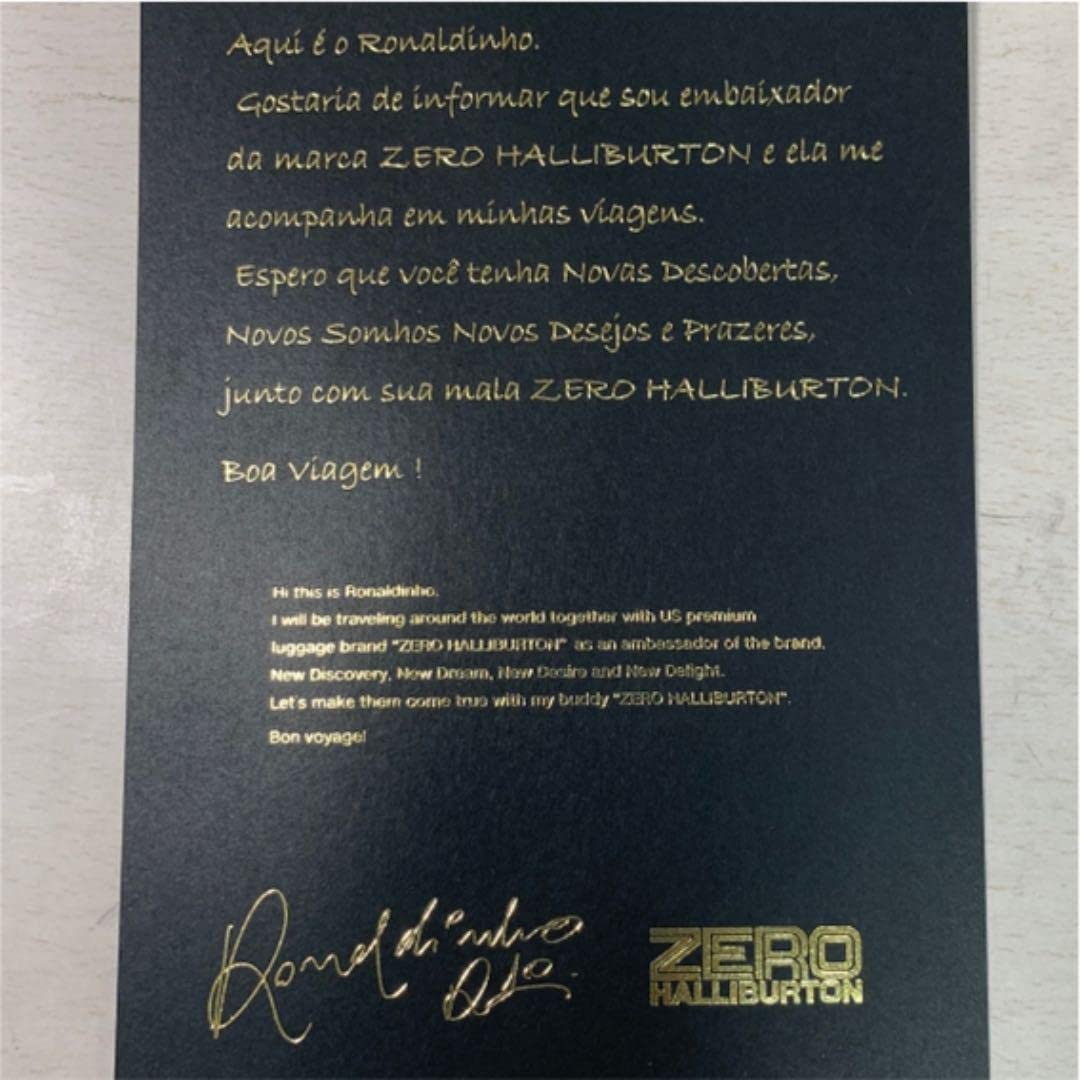 ZERO HALLIBURTON ロナウジーニョサイン入りカメラケース ZERO HALLIBURTON ロナウジーニョサイン入りカメラケース