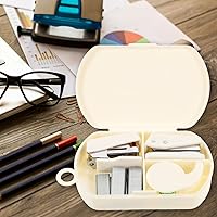 Vista 13 de STOBOK 1 juego de herramientas de mano, mini dispensador de cinta, grapas de oficina, perforador, grapadora de documentos, grapadora pequeña