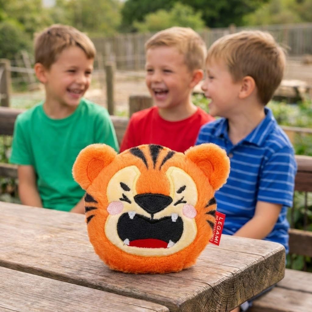 LEGAMI Bouncing Gang - Lot de 3 balles rebondissantes avec visages d'animaux - Cadeau parfait pour anniversaire d'enfant et petit cadeau