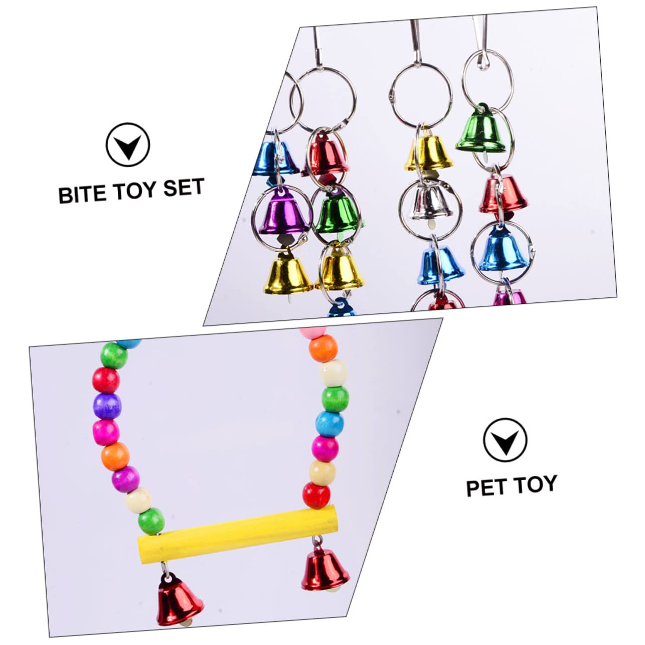 Beavorty 5pièces Jouets Mâcher Oiseaux Perroquets Accessoire Animal Compagnie Jouet Oiseaux