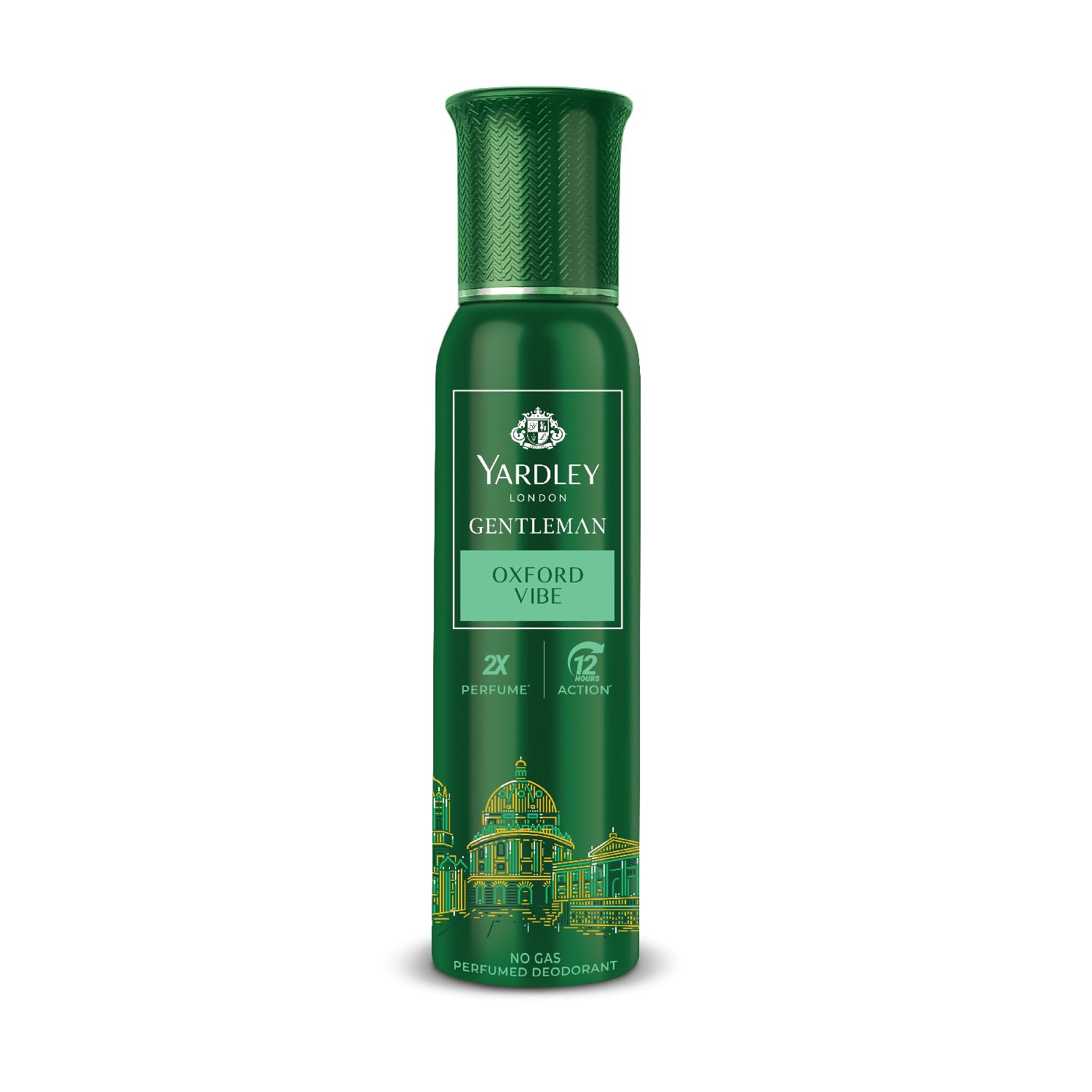 Yardley Gentleman Oxford Vibe No Gas Perfumed Deodorant| No Gas deo for Men| 2X Perfume | 12 Hours Action | 120ml-image-2