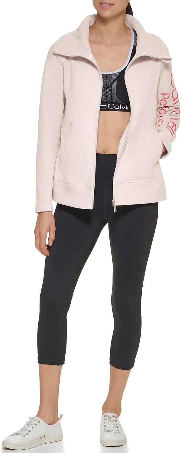 Calvin Klein Performance Women's Tech Fleece Jacket : Clothing, Shoes & Jewelry
