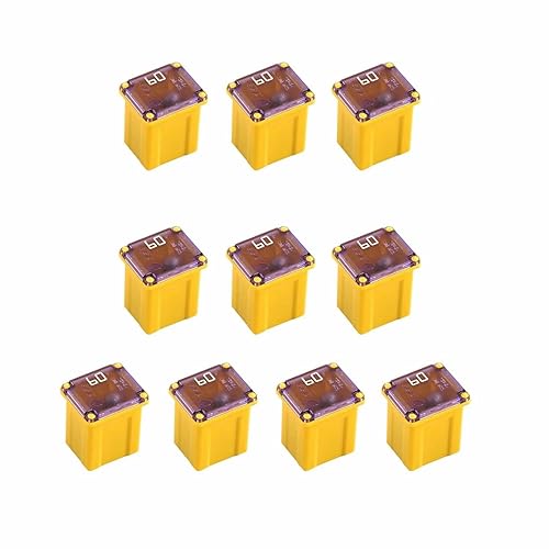 Kit de fusibles Jcase Mini Jcase Surtido de fusibles de perfil bajo 60A apto para Ford ChevyGM, Nissan y Toyota, camionetas y SUV