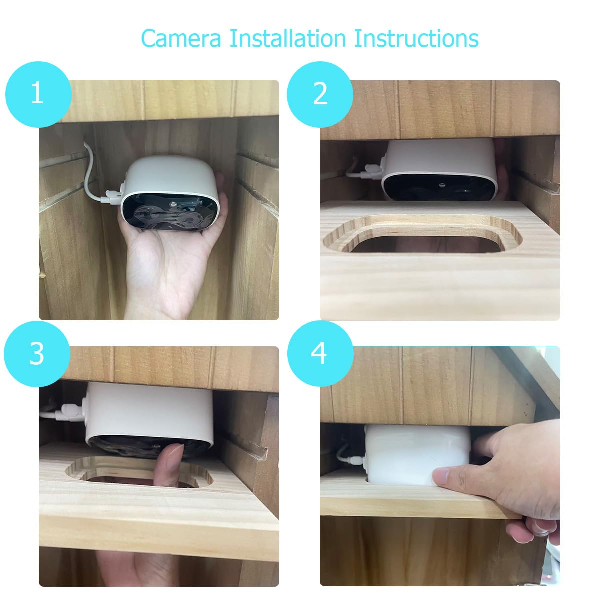 Smart Vogelhaus mit Kamera, 1080p HD WiFi Outdoor Vogelbox Features Auto Capture Vogelvideo & Bewegungserkennung, Nachtsicht, App-Benachrichtigungen und dient als Vogel-Nistkasten (Natur, Normal)