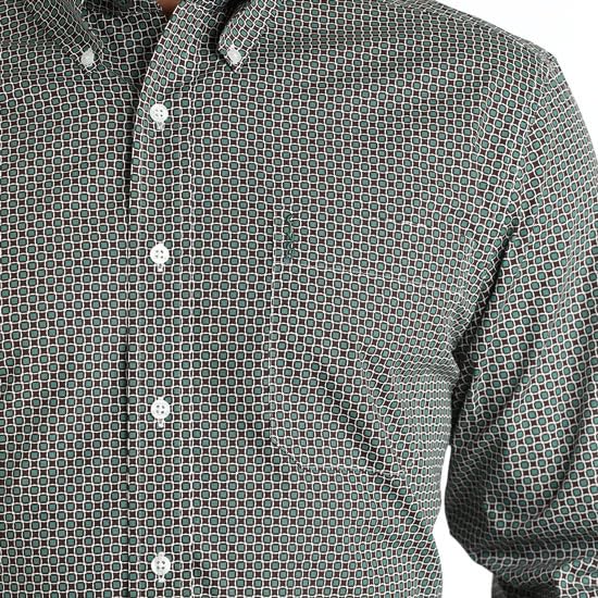 Cinch Men's Green Modern Fit Button Down2