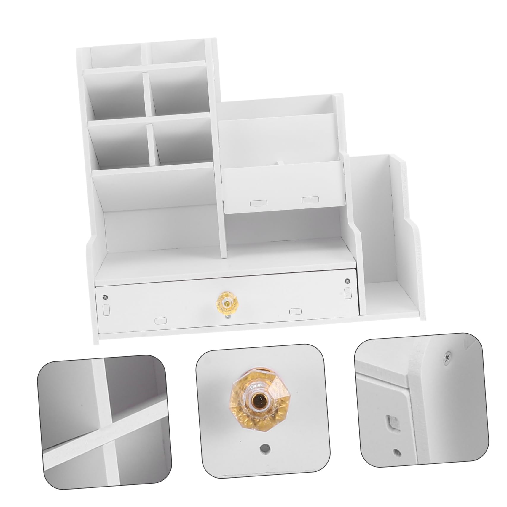 HOMSFOU Portapenne Da Scrivania Design Inclinato Organizer Per Pennarelli e Cancelleria Ripiano Portaoggetti Per Realizzato Per Durata e Finitura Elegante