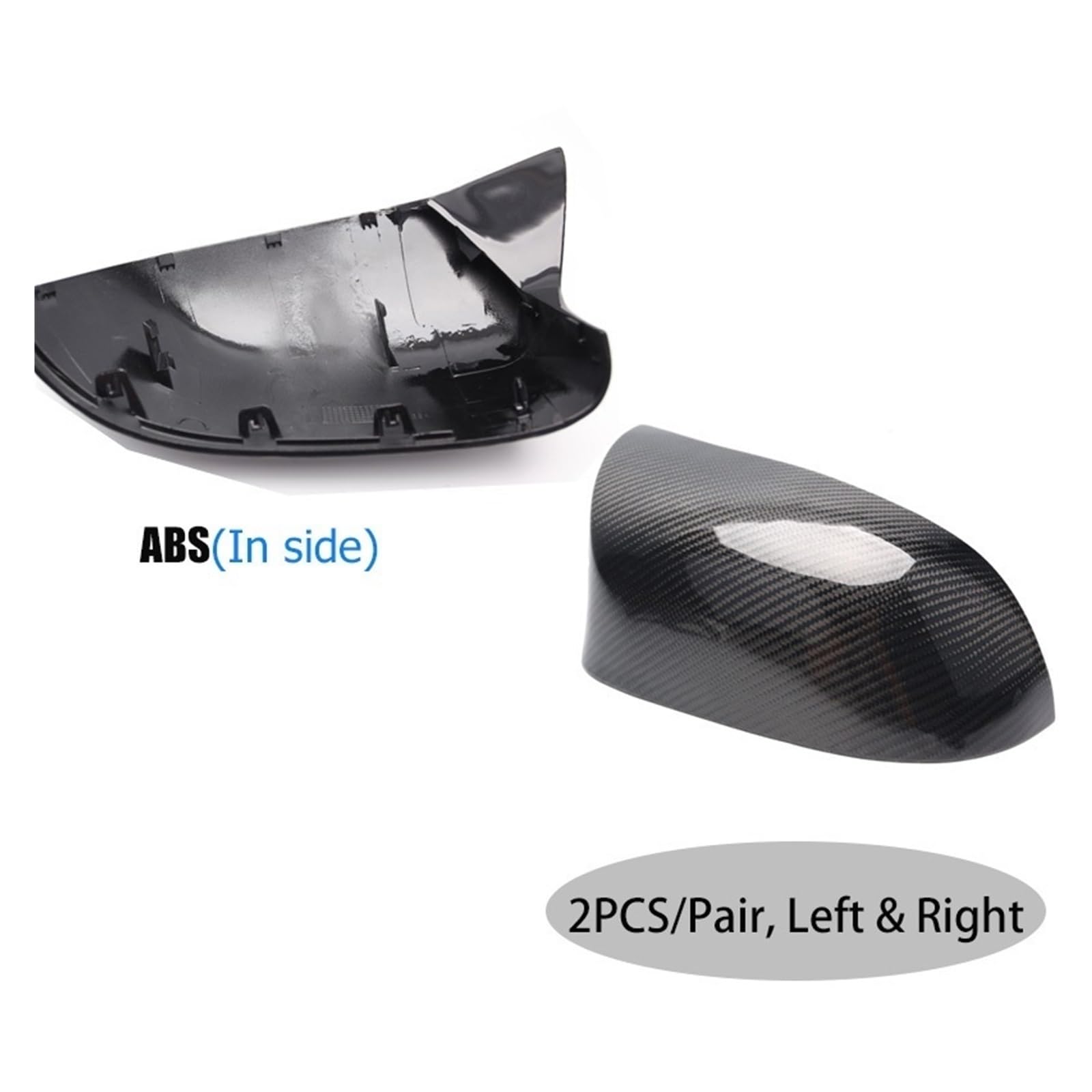 espejo retrovisor Para BMW F85 F86 X5M X6M 2015-2019 Cubierta de espejo fibra carbono Estilo coche Puerta lateral Ala retrovisor Tapas