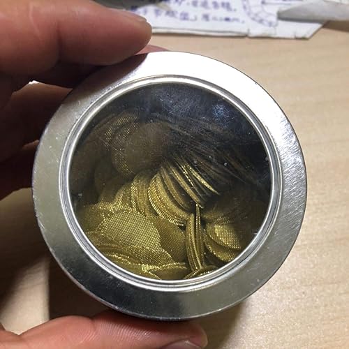 Miniatura 6 de 200 filtros de pantalla de tubo de latón de 58 pulgadas de alta calidad con caja de almacenamiento para fumar pipas de tabaco, color dorado