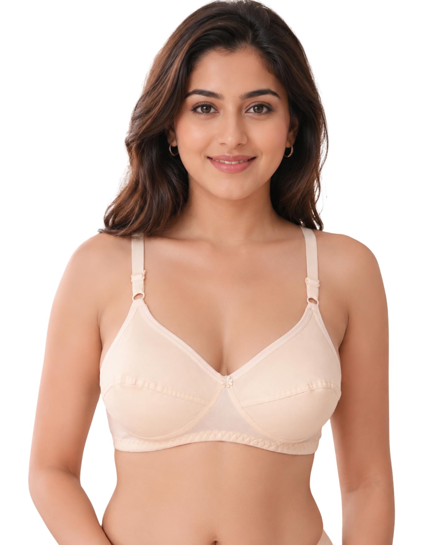 sona Women's C-108 Full Coverage Non-Padded Seamed Cotton Bra-picture-18